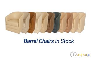 Barrel Chairs in Stock
